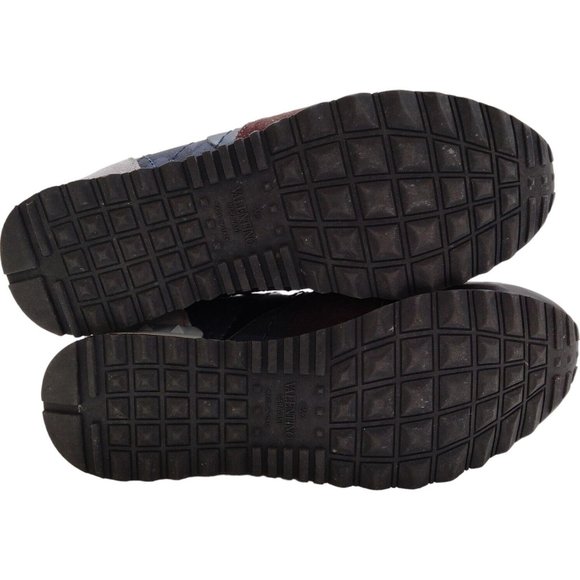 975203T Valentino Garavani Shoe Men Sneakers Camouflage Multicolor Calf Leather - Picture 5 of 10